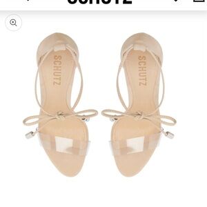 Schutz Josseana nude stiletto suede 10.5